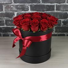 Цветочная композиция из Розы в шляпной коробке #REPLACE_PRED# Курганинске